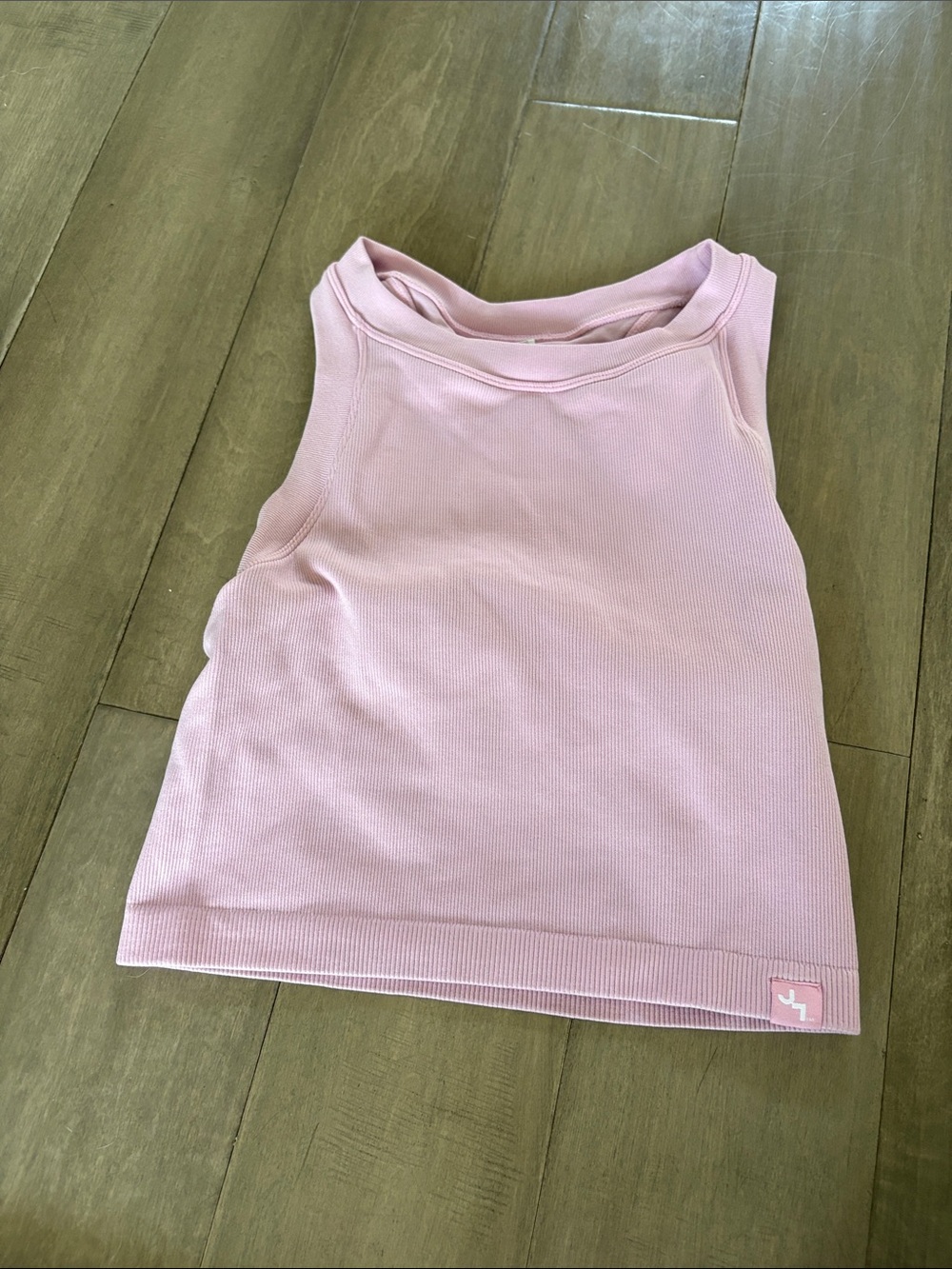 JoyLab Pink Ribbed Tank Top